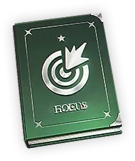 Secret Training Manual — Focus emblem with target; permanent training XP for Focus / Accuracy