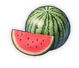 Stamina food — whole watermelon with a slice (Journey shop consumable)
